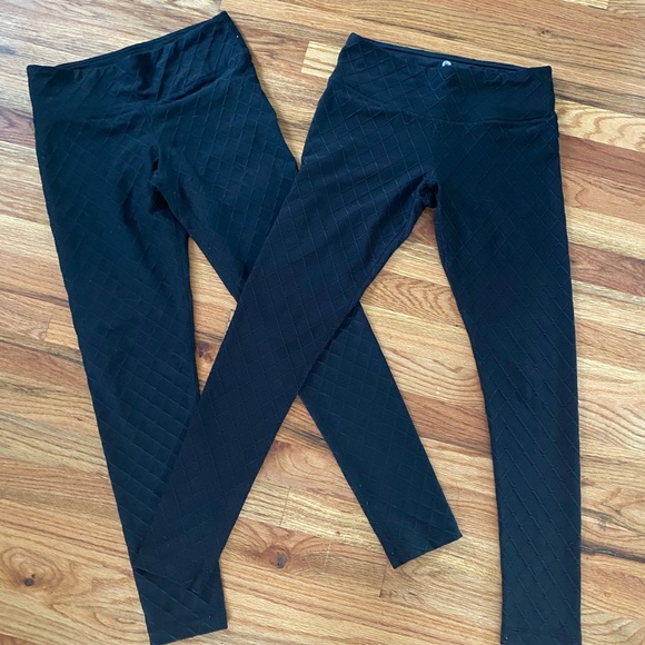 90 Degree By Reflex Pants - 90 degree diamond print legging bundle